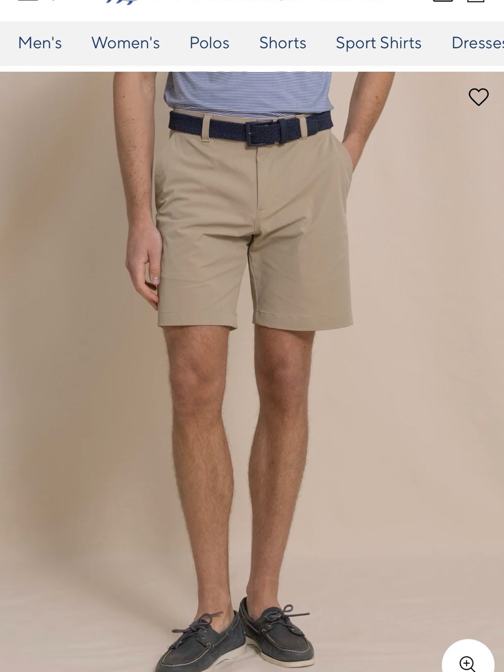 Southern Tide Men's Performance Shorts - size 30- khaki color (NWT)